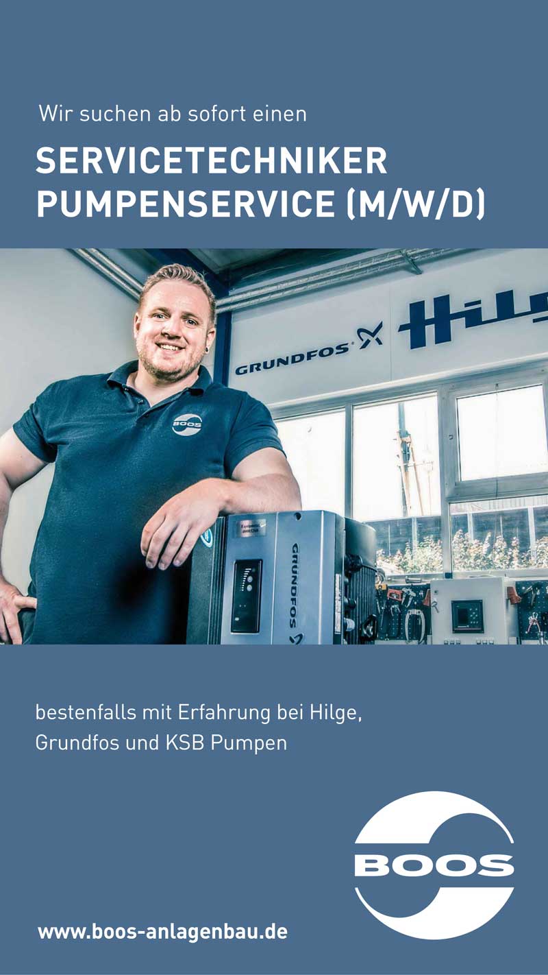 Stellenangebot Pumpenservice